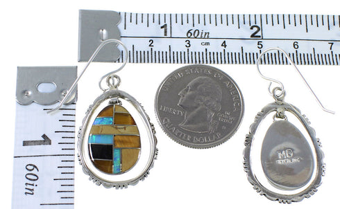 Multicolor Genuine Sterling Silver Earrings EX41036